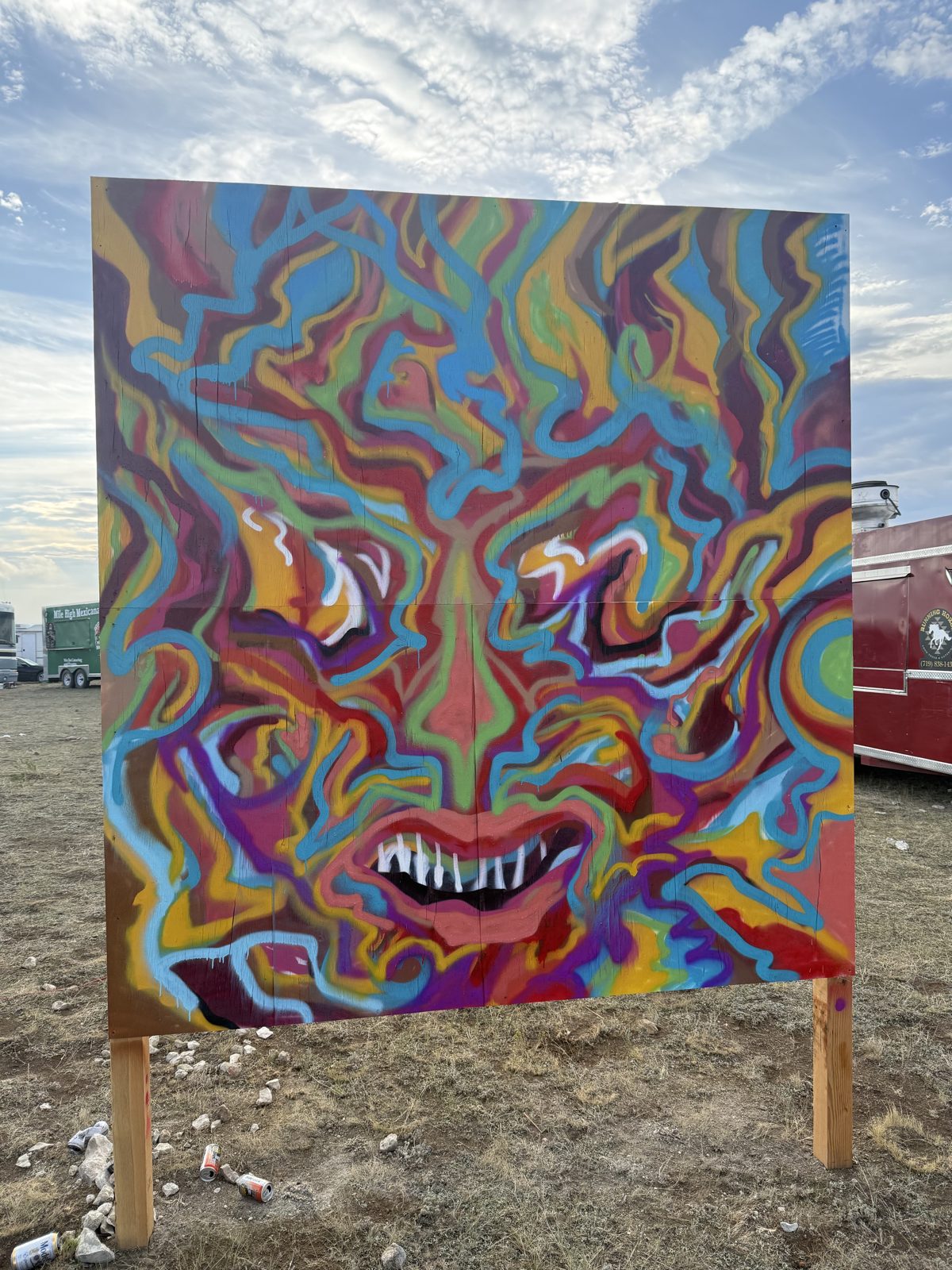 Badger Bass Camp live mural mural (2025)