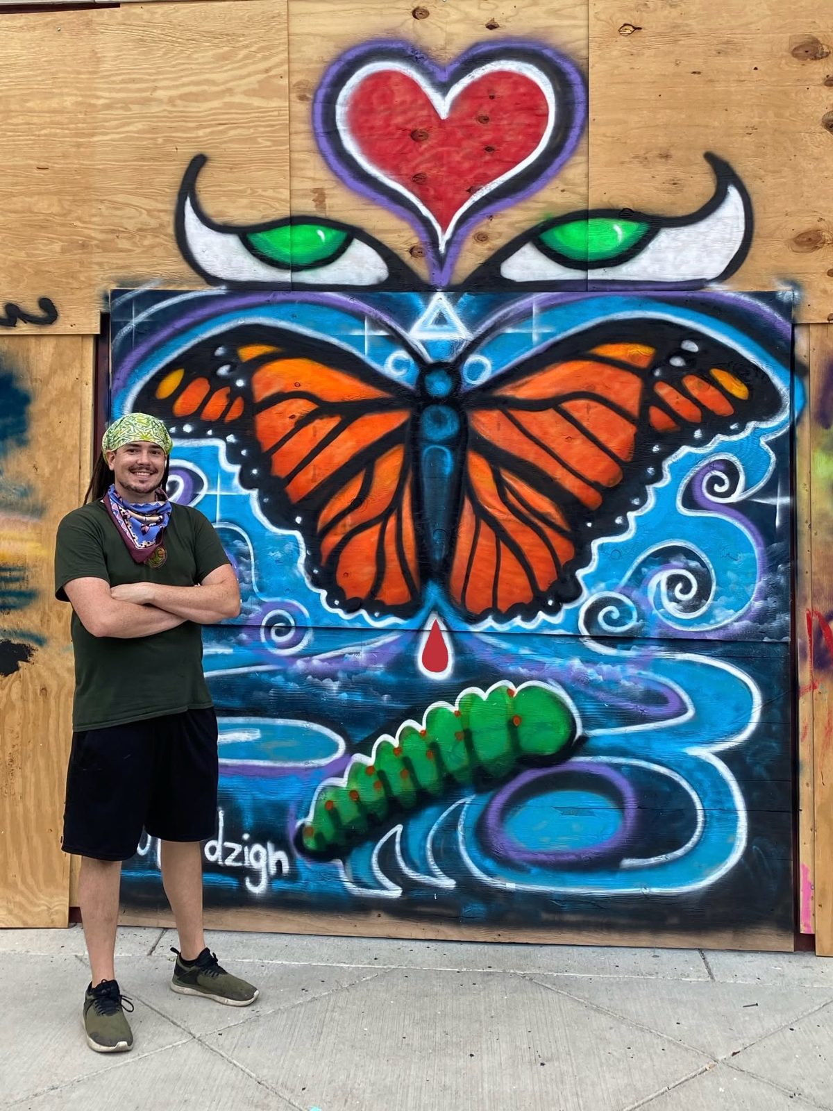 Badger Fest live mural mural (2026)