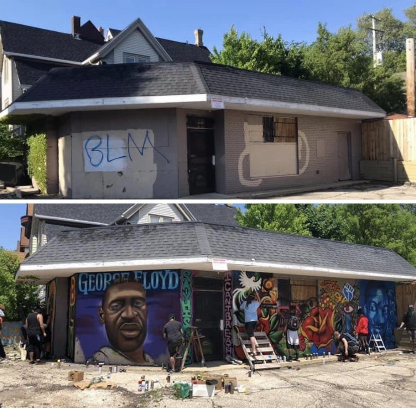 George Floyd Community Mural mural (2020)