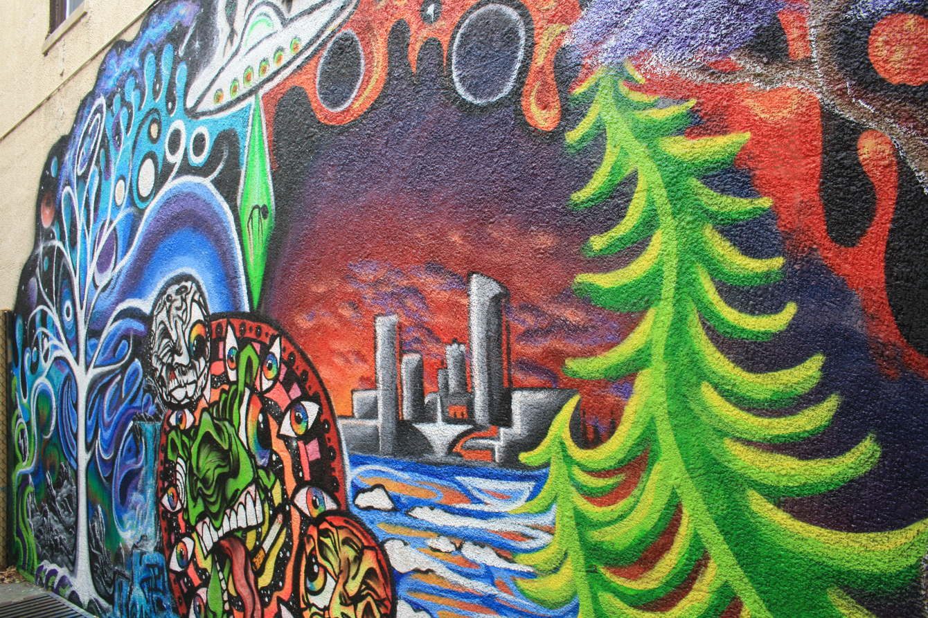 Miramar Theater mural (2016)