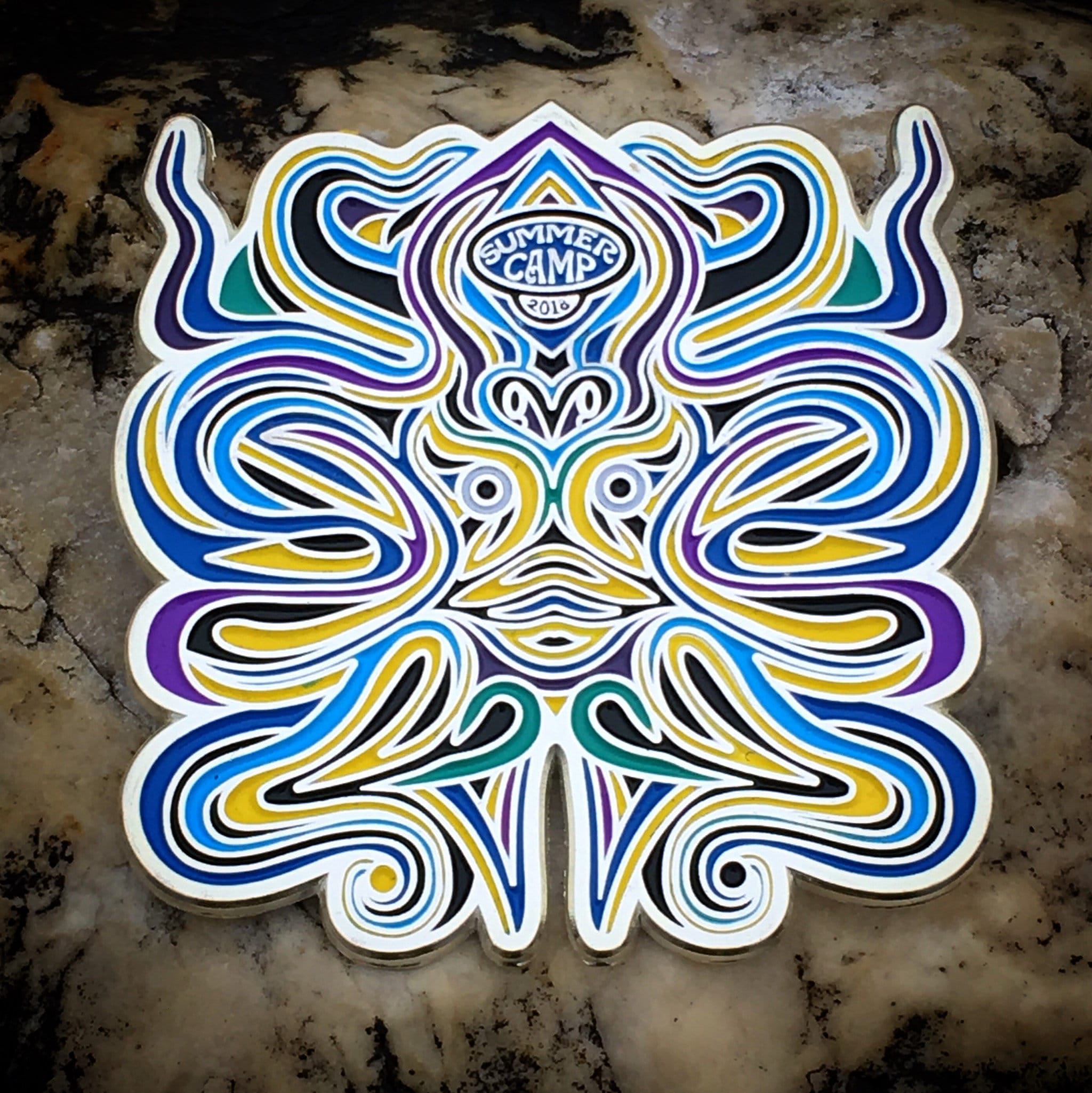 Glow-in-the Dark Enamel Pin - Summercamp Music Festival